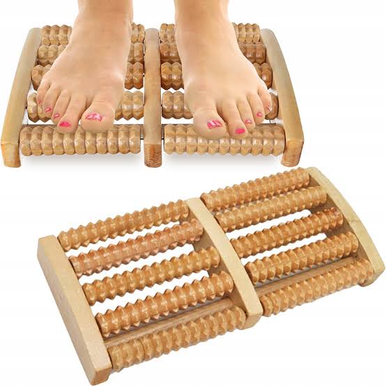 Wooden Foot Roller Muscle Aches, Foot Pain, Stress Relief - 6 Roller - ASY Imports