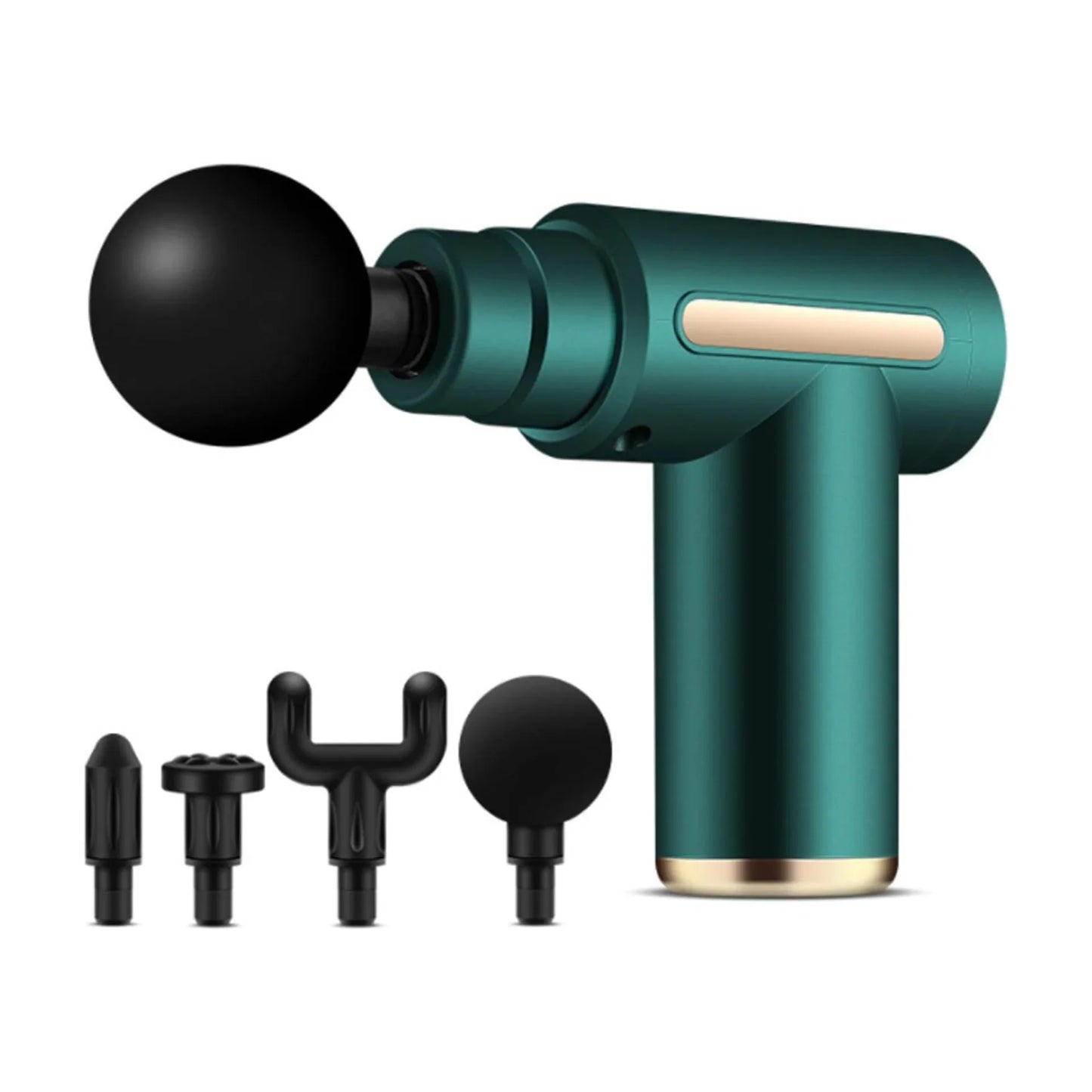Handheld Muscle Massage Gun Deep Tissue Percussion Muscle Massager Gun Cordless Electric Massagers Neck Back with Massage Head for Workout Relaxation Sore Muscle and Stiffness