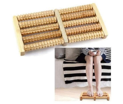 Wooden Foot Roller For Foot Pain, Stress Relief - 6 Roller - ASY Imports