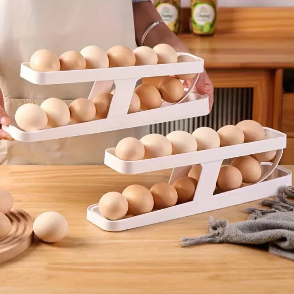 2 Layer Automatic Rolling Egg Tray