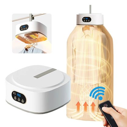 Portable Electric Clothes Dryer with UV Sterilization & Remote Control
