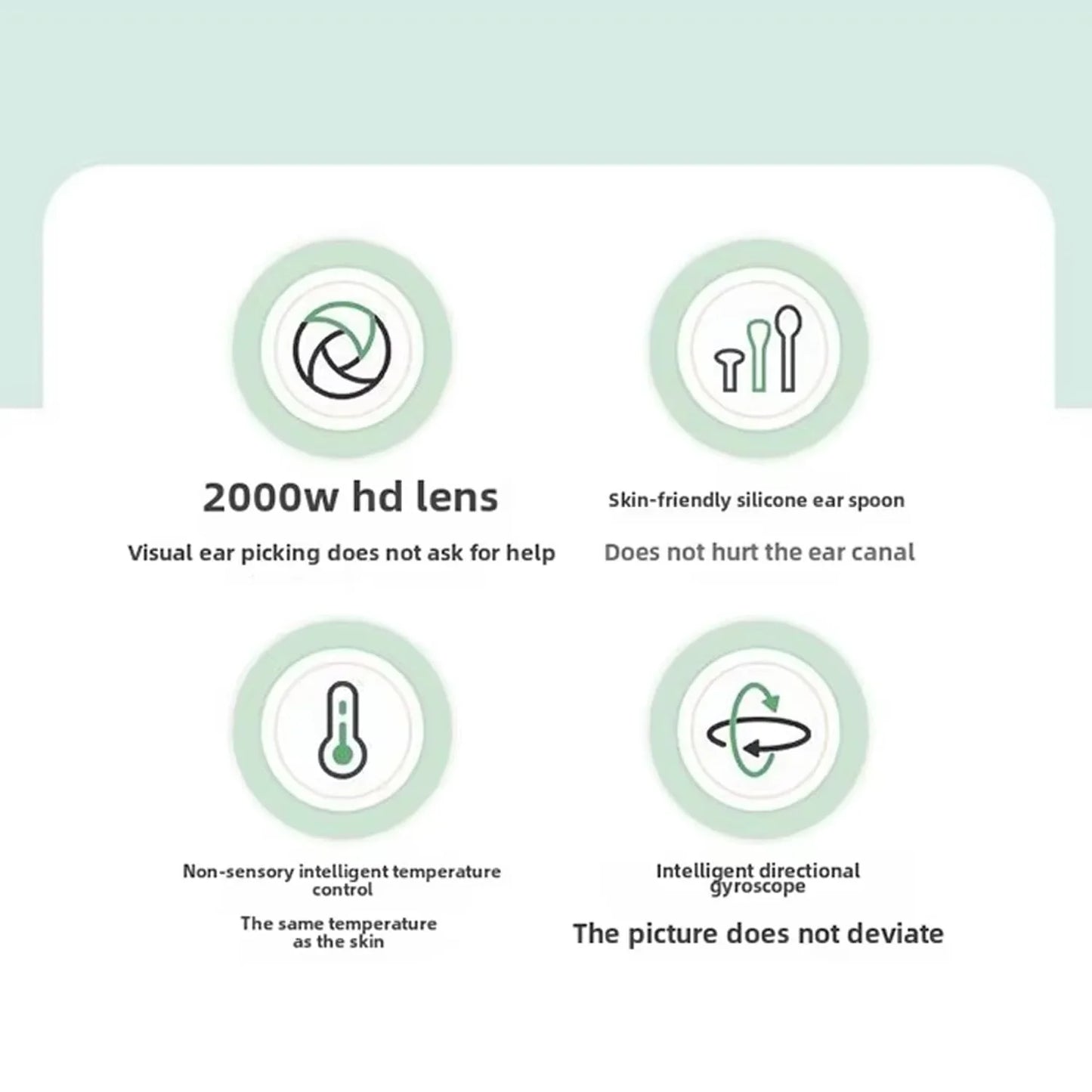 Ear wax cleaner tool kit with 1080P camera WIFI & LED Light Rechargeable portable Baby Children adults gift gadget for IOS & Android
