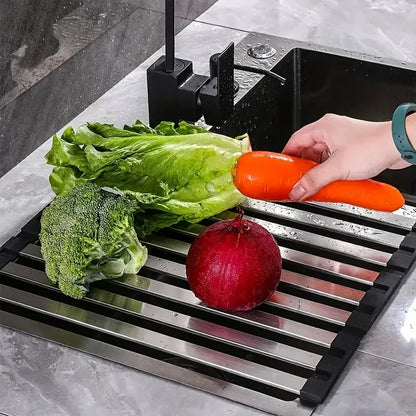 Sink Drain Rack – Kitchen Sponge & Soap Holder