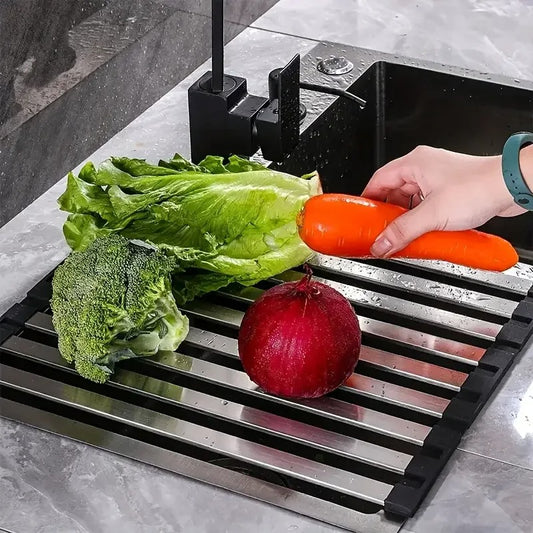 Sink Drain Rack – Kitchen Sponge & Soap Holder