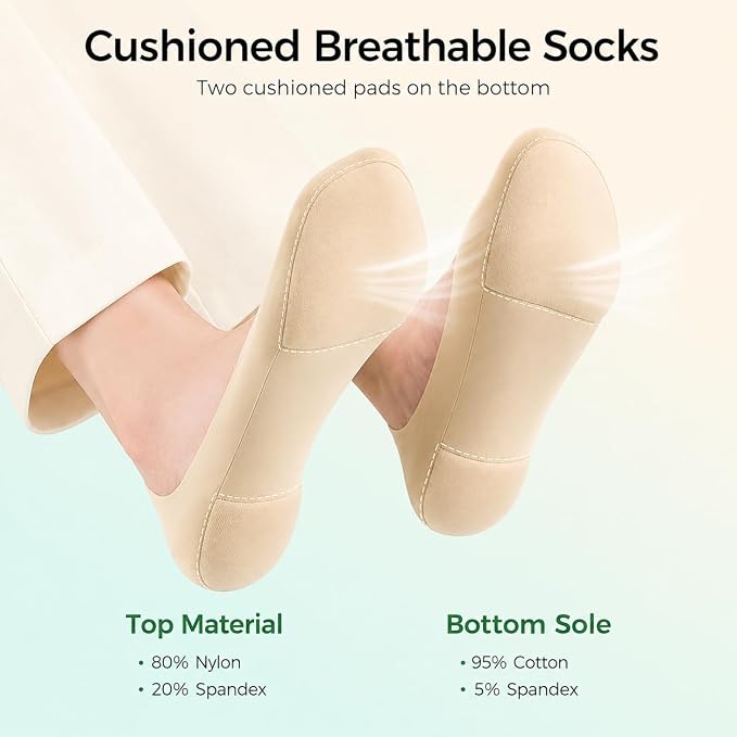 Soft Cushioned Comfort Insoles for Flats, Loafers & Everyday Shoes(1 Pair)