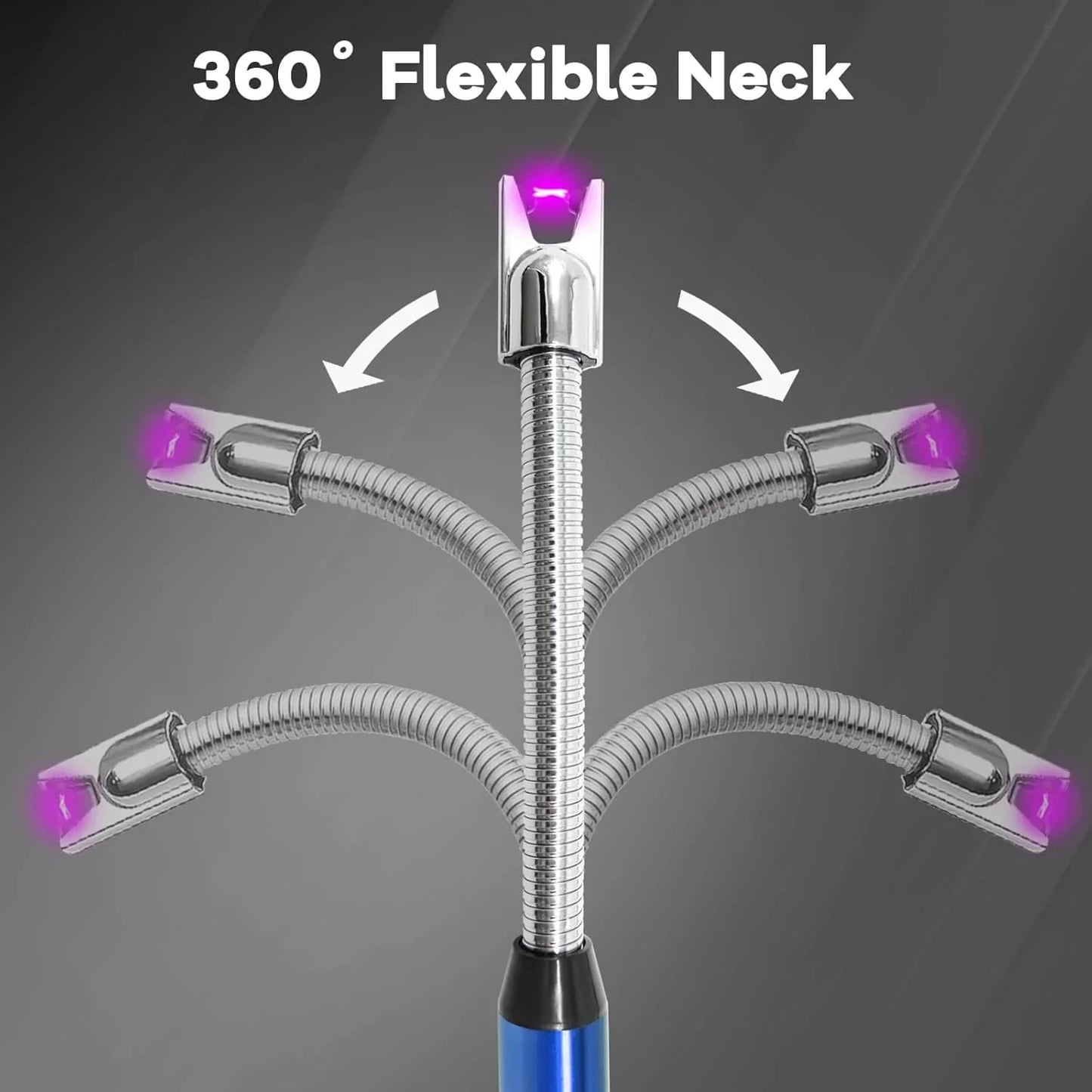 Rechargeable Electric Lighter for Kitchen Cooking Gas Stove , 360° Flexible Neck Arc Lighter Plasma Flameless Windproof USB Lighter - 400 Uses in Single Charge