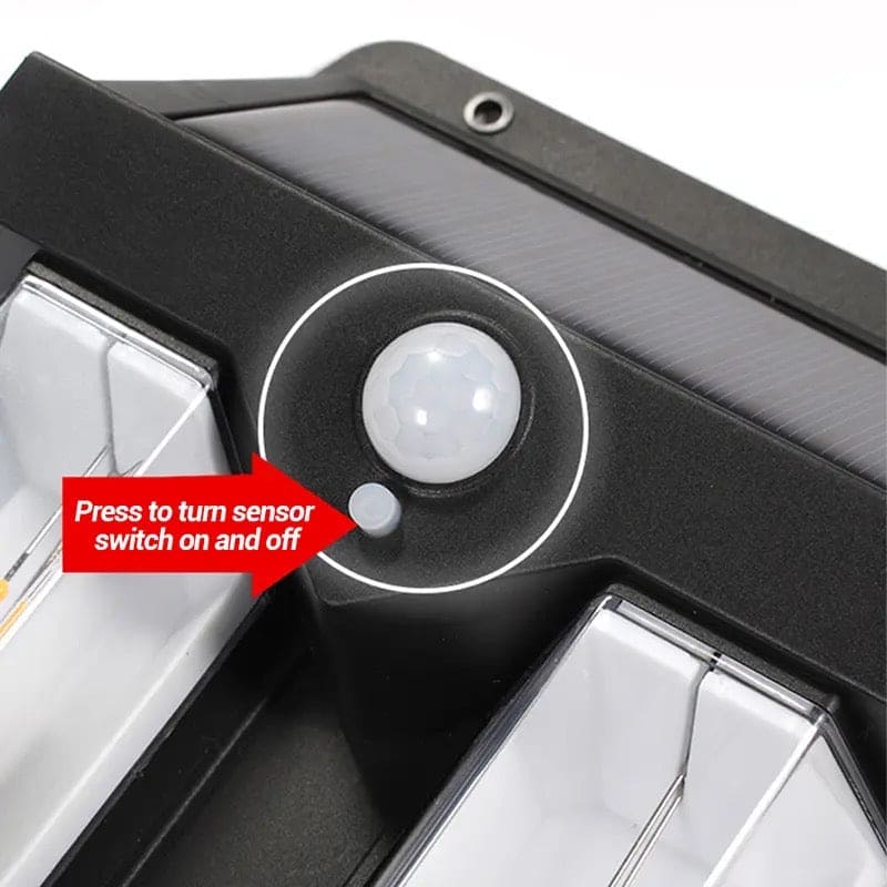 Dual Solar Wall Lamp CL-228 – Infrared Motion Sensor & Dual Light Design Large Solar Plate