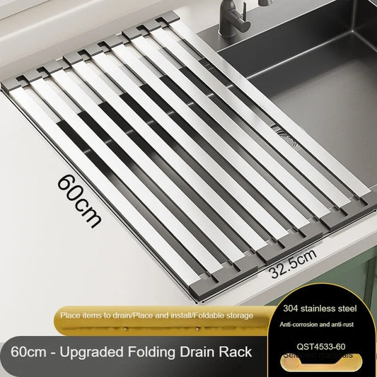 Sink Drain Rack – Kitchen Sponge & Soap Holder
