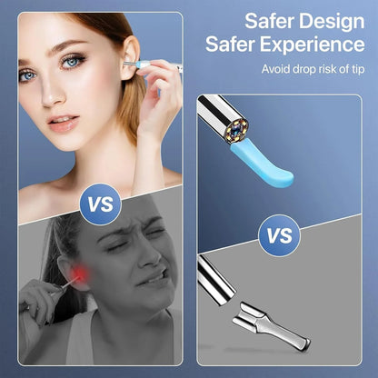 Ear wax cleaner tool kit with 1080P camera WIFI & LED Light Rechargeable portable Baby Children adults gift gadget for IOS & Android