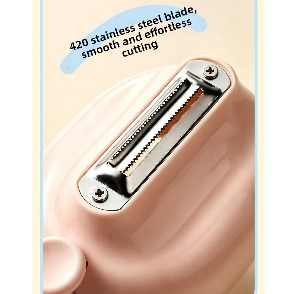🥕 Stainless Steel Kitchen Peeler with Storage Box