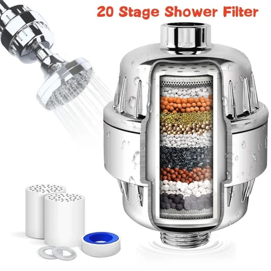 💧 15-Stage High-Output Shower Water Filter