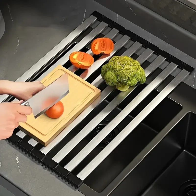 Sink Drain Rack – Kitchen Sponge & Soap Holder