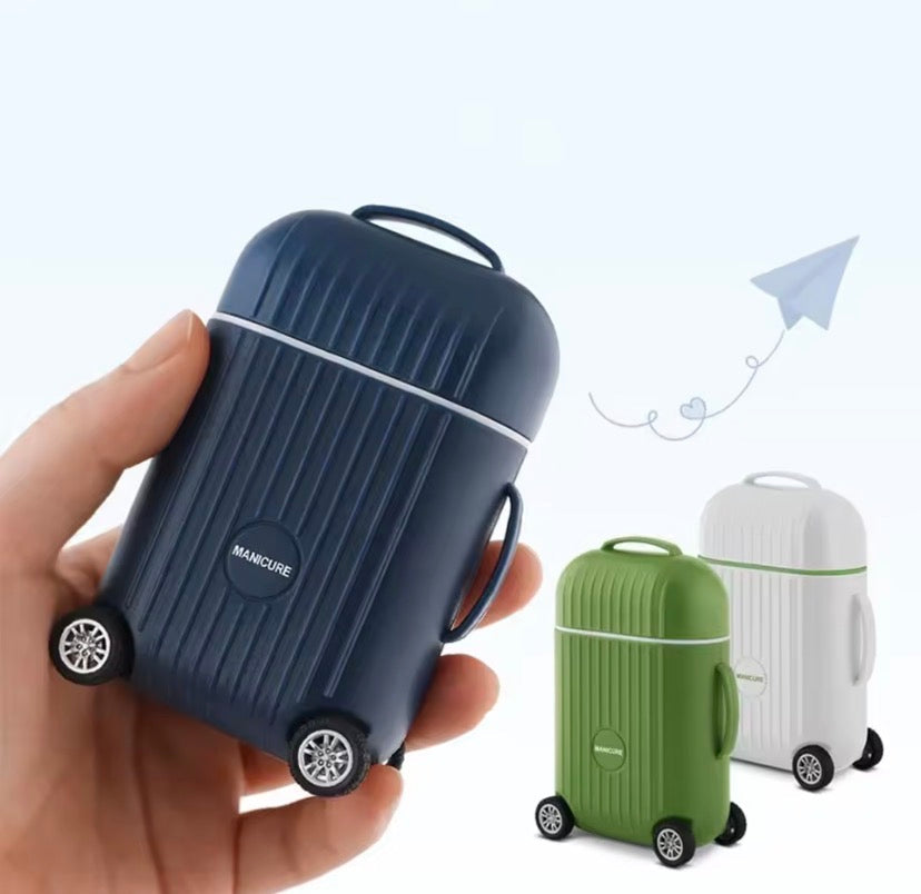 Mini Suitcase Manicure & Pedicure Grooming Kit – Stainless Steel Travel Nail Care Set - View 5