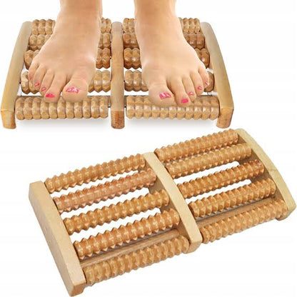 Wooden Foot Roller Muscle Aches, Foot Pain, Stress Relief - 6 Roller - ASY Imports