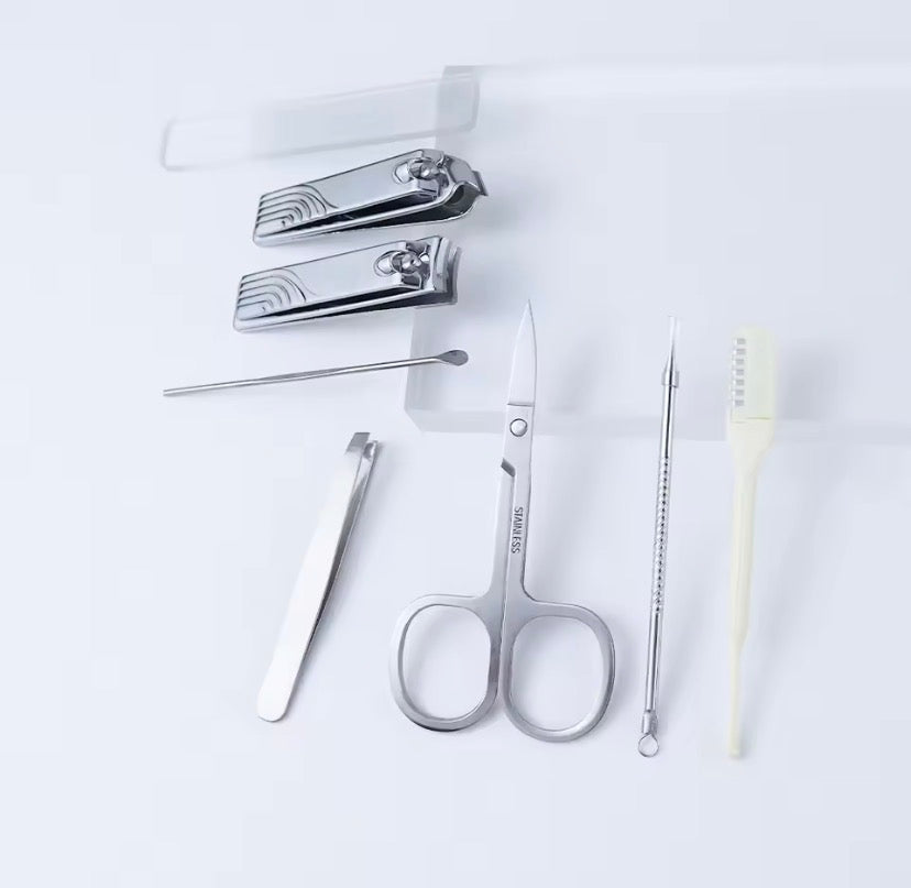 Mini Suitcase Manicure & Pedicure Grooming Kit – Stainless Steel Travel Nail Care Set - View 8