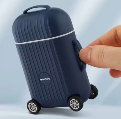 Mini Suitcase Manicure & Pedicure Grooming Kit – Stainless Steel Travel Nail Care Set - View 6