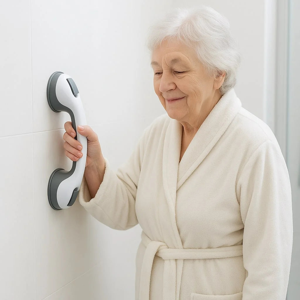 Safety Grab Bar Handle | No Drilling | Strong Suction Grip