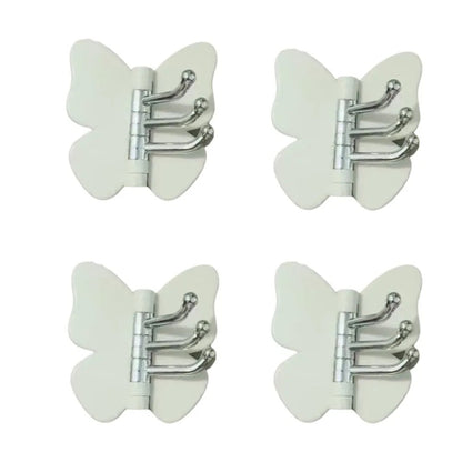 🦋 4-Piece Heavy-Duty Rotatable Adhesive Hooks