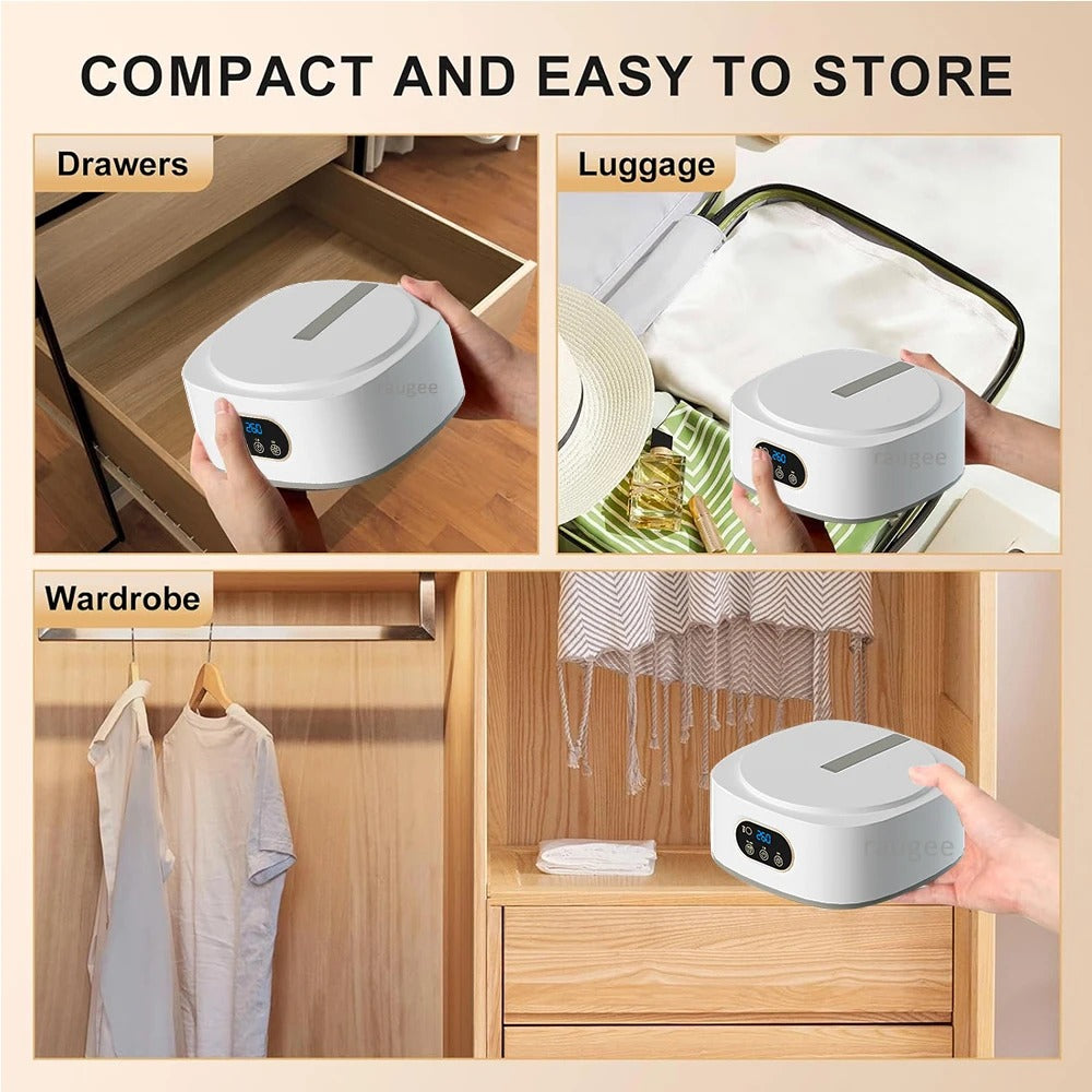 Portable Electric Clothes Dryer with UV Sterilization & Remote Control