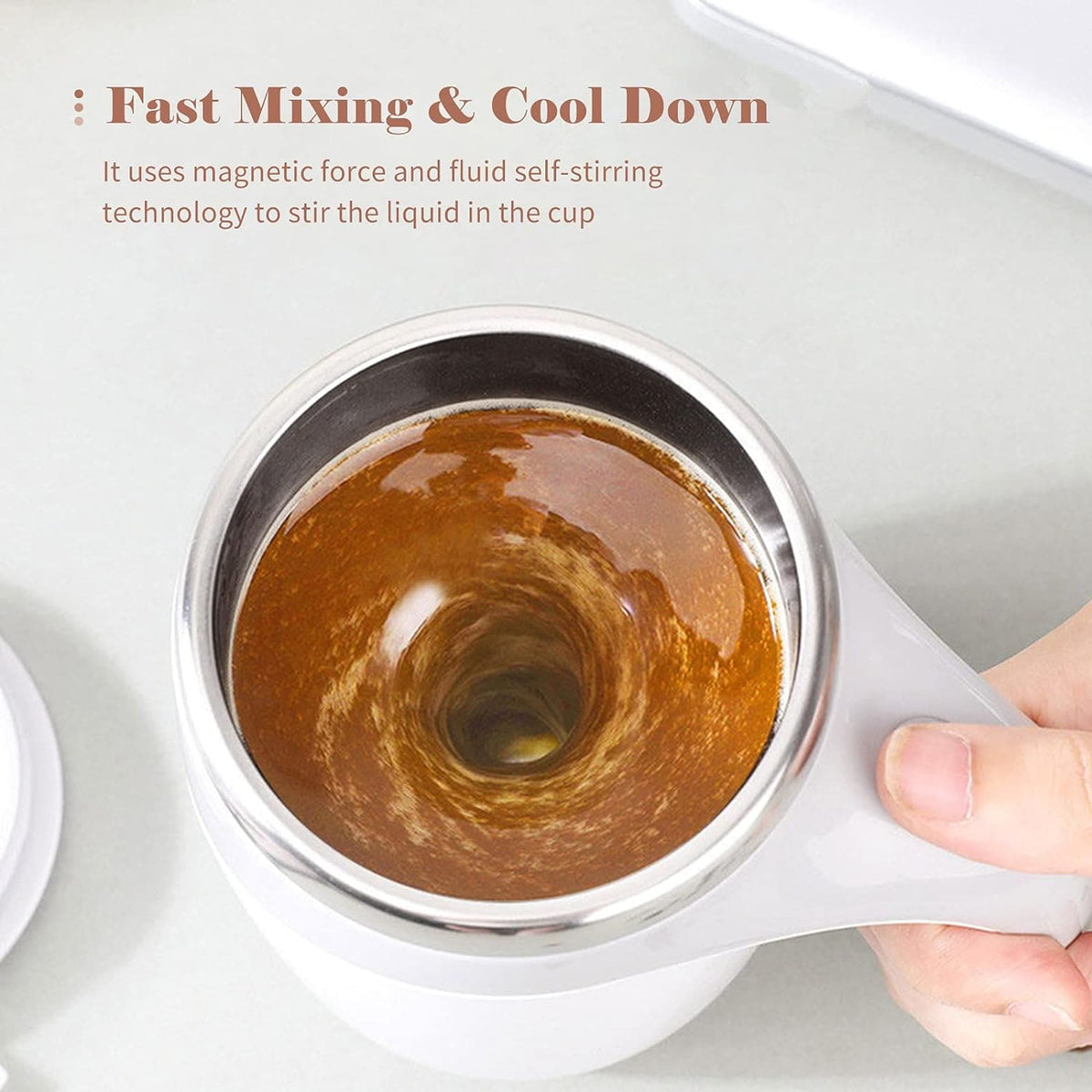 Automatic Magnetic Self Stirring Coffee Cup