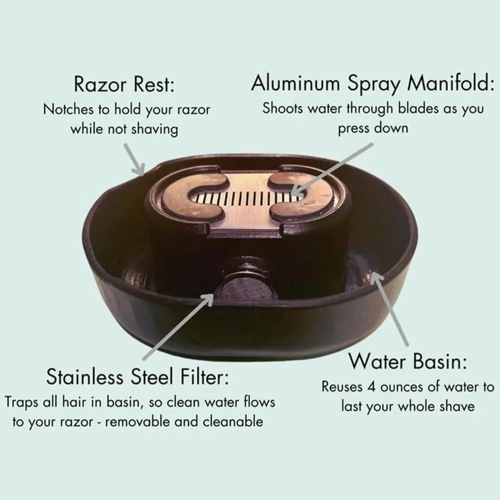 🪒 Shaver Rinse &amp; Storage Stand