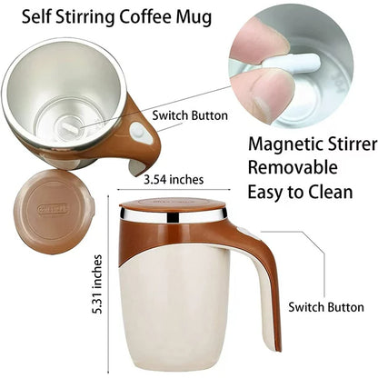 Automatic Magnetic Self Stirring Coffee Cup