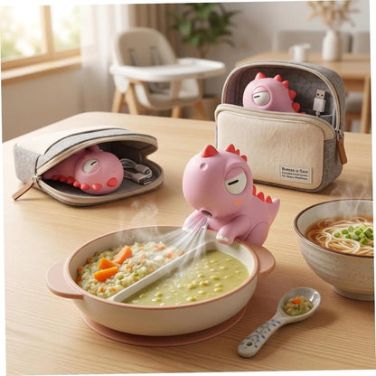 🌬️ Mini Baby Food Cooling Fan – Clip-On Feeding Helper