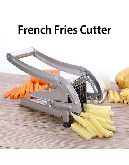 Heavy Duty Stainless Steel French Fry Cutter & Vegetable Slicer