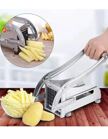 Heavy Duty Stainless Steel French Fry Cutter & Vegetable Slicer