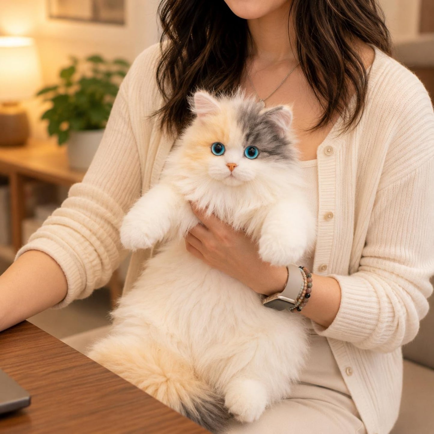 Fluffy Meow™ Realistic Plush Cat Crossbody Bag