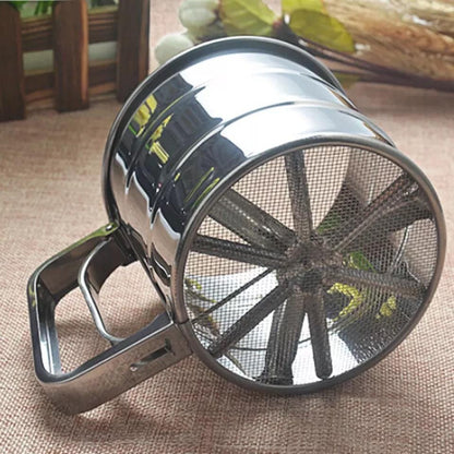 Stainless Steel Flour Sieve Cup – Baking Sifter & Amp; Icing Sugar Shaker