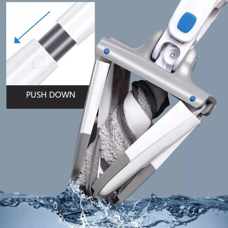 360° Rotating Microfiber Floor Mop – X-Type Flat Mop