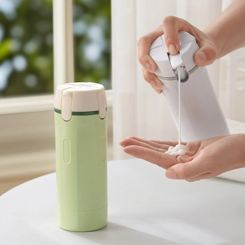 ✈️ 4-in-1 Travel Dispenser – Leak-Proof Portable Travel Bottles
